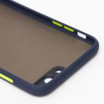 Чехол для Apple iPhone 7 Plus, 8 Plus пластиковый с окантовкой <темно-синий>