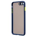 Чехол для Apple iPhone 7 Plus, 8 Plus пластиковый с окантовкой <темно-синий>