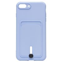 Чехол для Apple iPhone 7 Plus, iPhone 8 Plus силиконовый с картхолдером №4 <светло-фиолетовый> ― Оптовый PromiseMobile