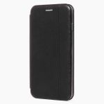 Чехол для Apple iPhone 7 Plus, iPhone 8 Plus флип боковой кожзам №3 <черный>