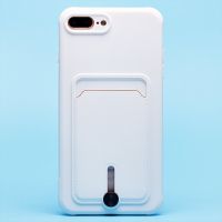 Чехол для Apple iPhone 7 Plus, iPhone 8 Plus силиконовый с картхолдером №4 <белый> ― Оптовый PromiseMobile