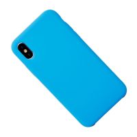 Чехол для Apple iPhone X, iPhone Xs силиконовый Soft Touch <голубой> ― Оптовый PromiseMobile
