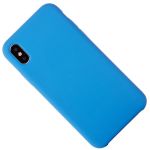 Чехол для Apple iPhone X, iPhone Xs силиконовый Soft Touch <голубой> (премиум)