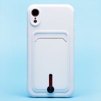 Чехол для Apple iPhone XR силиконовый с картхолдером №4 <белый> ― Оптовый PromiseMobile