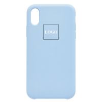 Чехол для Apple iPhone XR силиконовый Soft Touch <пастельный синий> (премиум) ― Оптовый PromiseMobile