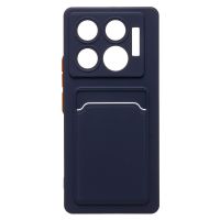 Чехол для Infinix GT 20 Pro (X6871) силиконовый с картхолдером №9 <темно-синий> ― Оптовый PromiseMobile