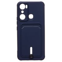 Чехол для Infinix Hot 20i (X665E) силиконовый с картхолдером №4 <синий> ― Оптовый PromiseMobile