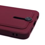 Чехол для Infinix Hot 40 (X6836), 40 Pro (X6837) силиконовый с картхолдером №4 <бордовый>