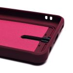 Чехол для Infinix Hot 40 (X6836), 40 Pro (X6837) силиконовый с картхолдером №4 <бордовый>
