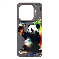 Чехол для Infinix Hot 40i (X6528B) силиконовый (рис. 335/панда) <серый> ― Оптовый PromiseMobile