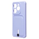 Чехол для Infinix Hot 40i (X6528B) силиконовый с картхолдером №4 <светло-фиолетовый>