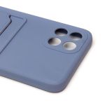 Чехол для Infinix Smart 6 HD (X6512) силиконовый с картхолдером №6 <серый>
