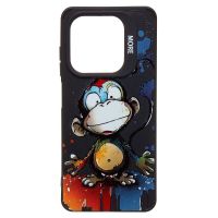 Чехол для Infinix Smart 8 (X6525), 8 Pro (X6525B), Tecno Spark 20 (KJ5), 20C (BG7n) силиконовый (рис. 335/обезьяна) <черный> ― Оптовый PromiseMobile
