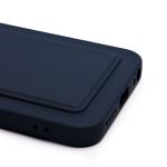 Чехол для Infinix Smart 9 (X6532) силиконовый с картхолдером №9 <темно-синий>