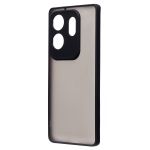 Чехол для Infinix Zero 30 (X6731B) пластиковый с окантовкой <черный>