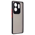 Чехол для Infinix Zero 30 (X6731B) пластиковый с окантовкой <черный>