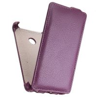 Чехол для Microsoft 532 Lumia Dual Sim флип кожзам №1 <фиолетовый> ― Оптовый PromiseMobile