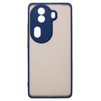 Чехол для Oppo Reno 11 Pro пластиковый с окантовкой <темно-синий> ― Оптовый PromiseMobile