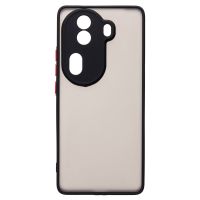 Чехол для Oppo Reno 11 Pro пластиковый с окантовкой <черный> ― Оптовый PromiseMobile