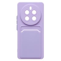 Чехол для Realme 12 Pro 5G (RMX3842), 12 Pro+ 5G (RMX3840) силиконовый с картхолдером №9 <светло-фиолетовый> ― Оптовый PromiseMobile