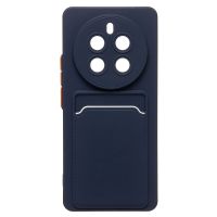 Чехол для Realme 12 Pro 5G (RMX3842), 12 Pro+ 5G (RMX3840) силиконовый с картхолдером №9 <темно-синий> ― Оптовый PromiseMobile