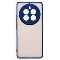 Чехол для Realme 12 Pro 5G (RMX3842), 12 Pro+ 5G (RMX3840) пластиковый с окантовкой <темно-синий> ― Оптовый PromiseMobile