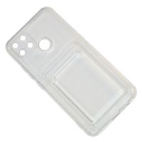 Чехол для Realme C21Y (RMX3261, RMX3263), C25Y (RMX3269) силиконовый с картхолдером №2 <прозрачный> ― Оптовый PromiseMobile
