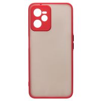 Чехол для Realme C35 (RMX3511) пластиковый с окантовкой <красный> ― Оптовый PromiseMobile