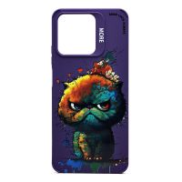 Чехол для Realme C51 (RMX3830), C53 (RMX3760), Note 50 (RMX3834) силиконовый (рис. 335/кот) <фиолетовый> ― Оптовый PromiseMobile