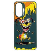 Чехол для Realme C55 (RMX3710) силиконовый (рис. 335/собака) <темно-зеленый> ― Оптовый PromiseMobile