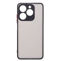 Чехол для Realme C61 (RMX3930) пластиковый с окантовкой <черный> ― Оптовый PromiseMobile