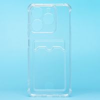 Чехол для Realme C61 (RMX3930) силиконовый с картхолдером №2 <прозрачный> ― Оптовый PromiseMobile