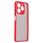 Чехол для Realme C63 (RMX3939) пластиковый с окантовкой <красный>