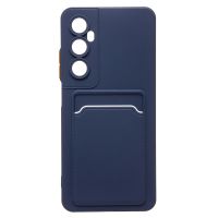 Чехол для Realme C65 (RMX3910) силиконовый с картхолдером №9 <темно-синий> ― Оптовый PromiseMobile