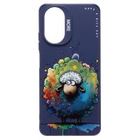 Чехол для Realme C67 (RMX3890) силиконовый (рис. 335/овечка) <темно-синий> ― Оптовый PromiseMobile