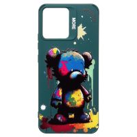 Чехол для Realme C30 (RMX3581), Narzo 50i Prime (RMX3506) силиконовый (рис. 335/медведь) <темно-зеленый> ― Оптовый PromiseMobile