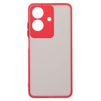 Чехол для Realme Note 60 (RMX3933), 60x (RMX3938) пластиковый с окантовкой <красный> ― Оптовый PromiseMobile