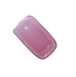Чехол для Samsung S5570 (Galaxy Mini) силиконовый матовый <розовый>