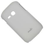 Чехол для Samsung S6310/S6312 задняя крышка пластиковый прорезиненный Moshi Case Soft Touch <белый>