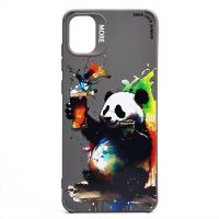 Чехол для Samsung SM-A055F (Galaxy A05) силиконовый (рис. 335/панда) <серый> ― Оптовый PromiseMobile