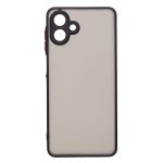 Чехол для Samsung SM-A075F (Galaxy A07) пластиковый с окантовкой <черный>