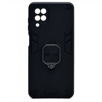 Чехол для Samsung SM-A125F (Galaxy A12), A127F (Galaxy A12 Nacho) силиконовый противоударный с кольцом <черный> ― Оптовый PromiseMobile