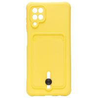 Чехол для Samsung SM-A125F (Galaxy A12), A127F (Galaxy A12 Nacho) силиконовый с картхолдером №4 <желтый> ― Оптовый PromiseMobile