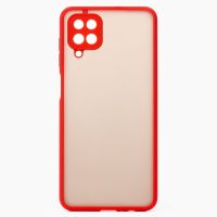 Чехол для Samsung SM-A125F (Galaxy A12), A127F (Galaxy A12 Nacho) пластиковый с окантовкой <красный> ― Оптовый PromiseMobile