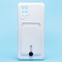 Чехол для Samsung SM-A125F (Galaxy A12), A127F (Galaxy A12 Nacho) силиконовый с картхолдером №4 <белый> ― Оптовый PromiseMobile