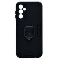 Чехол для Samsung SM-A145F (Galaxy A14), A146B (A14 5G) силиконовый противоударный с кольцом <черный> ― Оптовый PromiseMobile