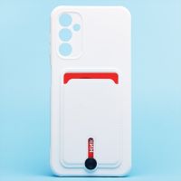 Чехол для Samsung SM-A145F (Galaxy A14), A146B (A14 5G) силиконовый с картхолдером №4 <белый> ― Оптовый PromiseMobile