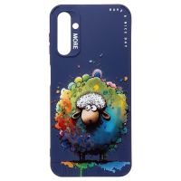 Чехол для Samsung SM-A145F (Galaxy A14), A146B (A14 5G) силиконовый (рис. 335/овечка) <темно-синий> ― Оптовый PromiseMobile