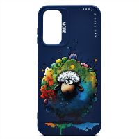 Чехол для Samsung SM-A156B (Galaxy A15 5G) силиконовый (рис. 335/овечка) <темно-синий> ― Оптовый PromiseMobile