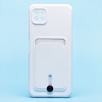 Чехол для Samsung SM-A226B (Galaxy A22s 5G) силиконовый с картхолдером №4 <белый> ― Оптовый PromiseMobile